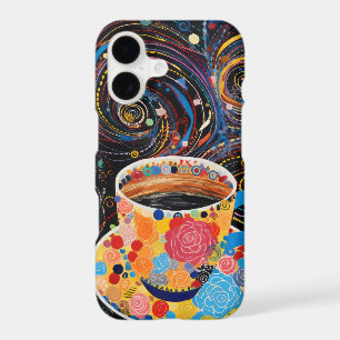 Cosmic Coffee Galaxy – Whimsical Espresso Art