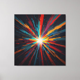 Cosmic Colour Burst Canvas Print