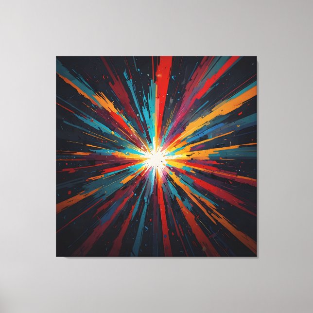 Cosmic Colour Burst Canvas Print (Front)