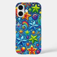 ✨ Cosmic Colour Starburst Pattern 🌈 Vibrant Night