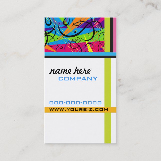 Cosmic Colours Business Card (Front)