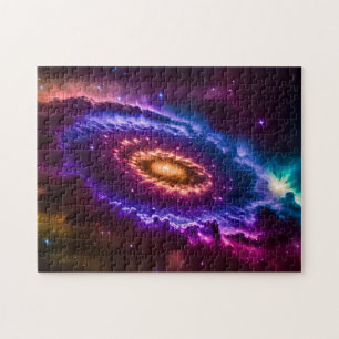 Cosmic Colours Galaxy and Stars in Outer Space Jigsaw Puzzle
