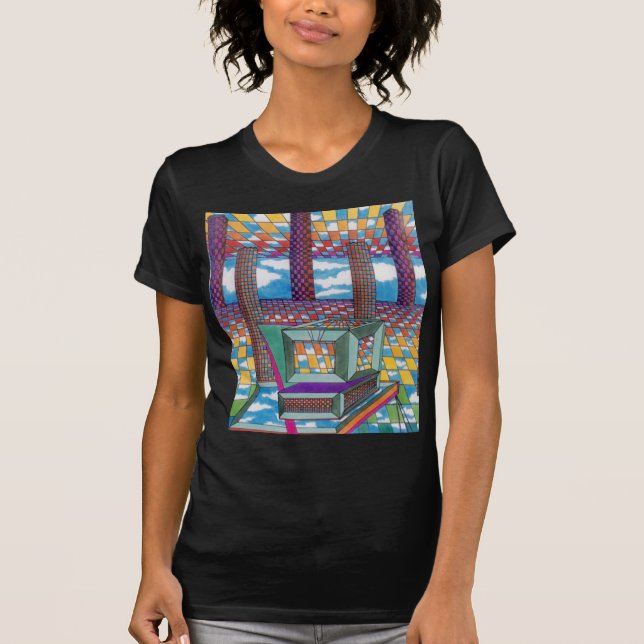 Cosmic Computer Tech Head by CricketDiane T-Shirt (Front)