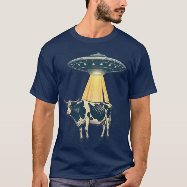 Cosmic Cow Abduction T-Shirt (Front)