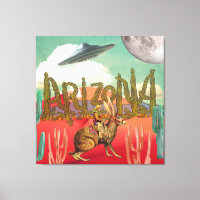 Cosmic Cowboy Arizona Jackalope Surreal Collage