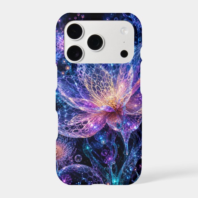 Cosmic Crystal Flowers – Enchanted Bioluminescent  (Back)