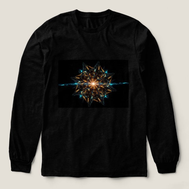 Cosmic Crystal Mandala Tri-Blend Shirt (Design Front)