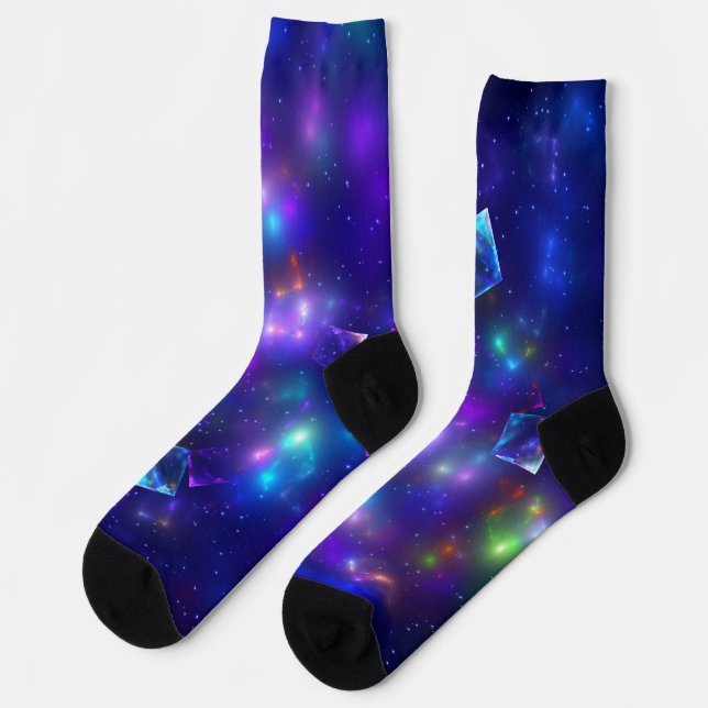 Cosmic Cubes Socks (Left)