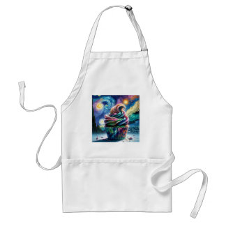 Cosmic Cupcake: Artistic Chef Apron