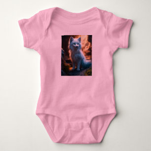 Cosmic Cuteness: Fluffy Alien Baby Bodysuit