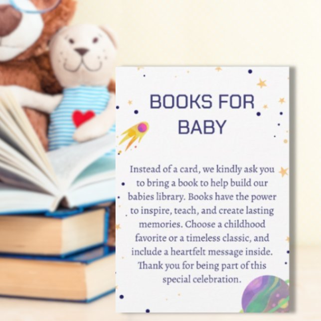 Cosmic Cutie is on the Way! Cat Baby Shower Enclosure Card (Creator Uploaded)