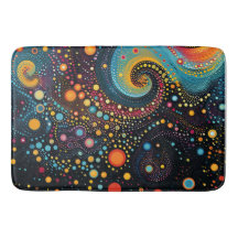 Cosmic Dance: Polka Dots in Space Art