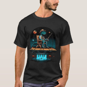 Cosmic Dinosaur – UFO Fishing Adventure T-Shirt