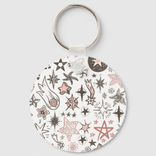 Cosmic Doodles: Stars and Comets Key Ring