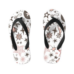 Cosmic Doodles: Stars and Comets Kid's Jandals