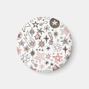 Cosmic Doodles: Stars and Comets Magnet