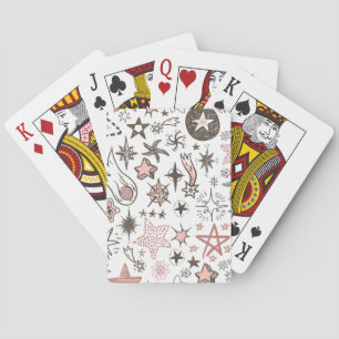 Cosmic Doodles: Stars and Comets Playing Cards