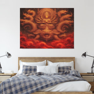 Cosmic Dragon Canvas Print