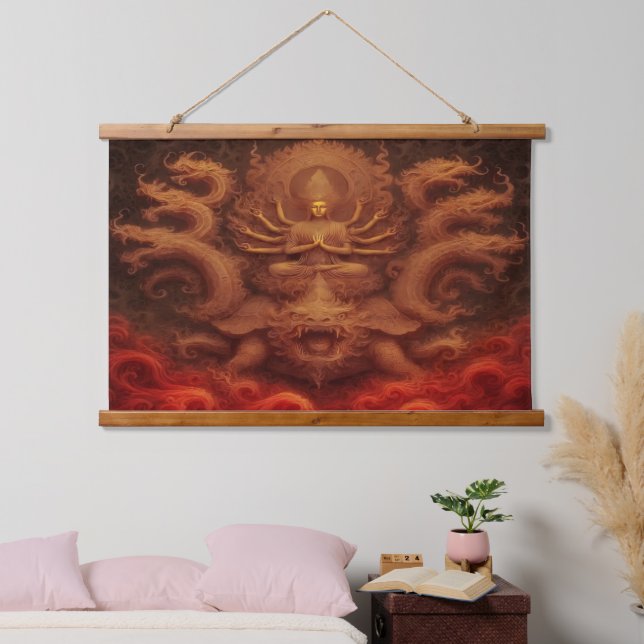Cosmic Dragon Hanging Tapestry (Bedroom)