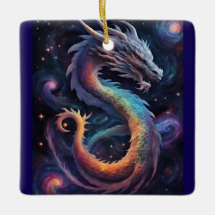 cosmic dragon ornament