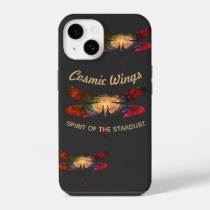 Cosmic Dragonfly • Galaxy Wings & Nebula Trails iPhone 14 Case