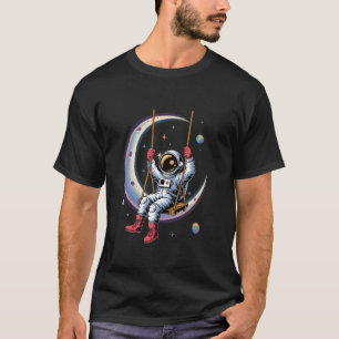 Cosmic Dreamer Floating in the Galaxy Astronaut De T-Shirt