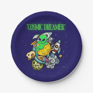 cosmic dreamer paper plate