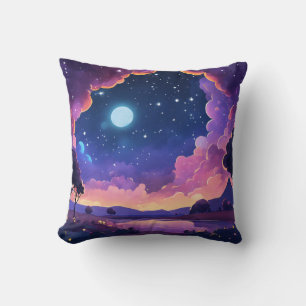 Cosmic Dreamscape Starry Night Cushion