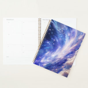 Cosmic Dreamscape: Swirling Nebula & Starry Night Planner