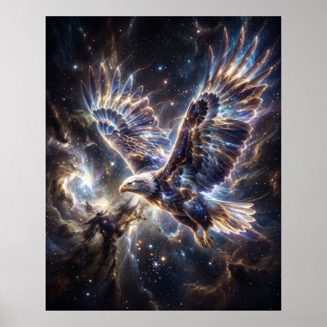 Cosmic Eagle Starstorm Flight Poster (Front)