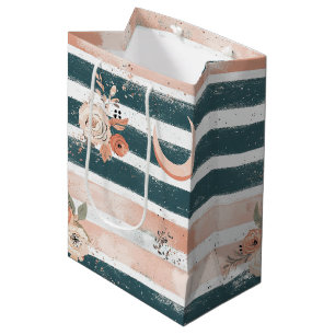 Cosmic Earth Tone Stripe with Tribal Moon Medium Gift Bag
