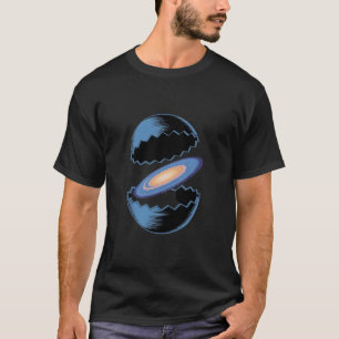 Cosmic Egg Galaxy Art - Surreal Space Birth T-Shirt