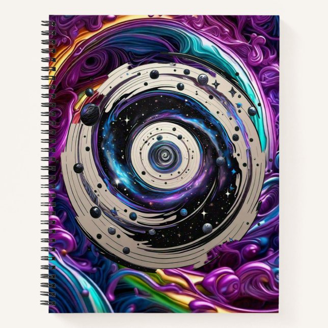 Cosmic Elegance Notebook (Front)