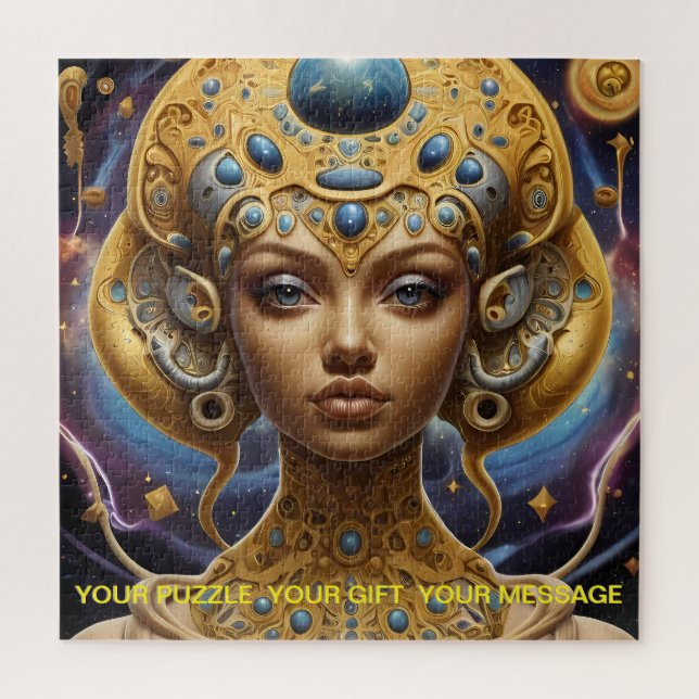 Cosmic Empress: The Celestial Enigma Princess  Jigsaw Puzzle (Vertical)