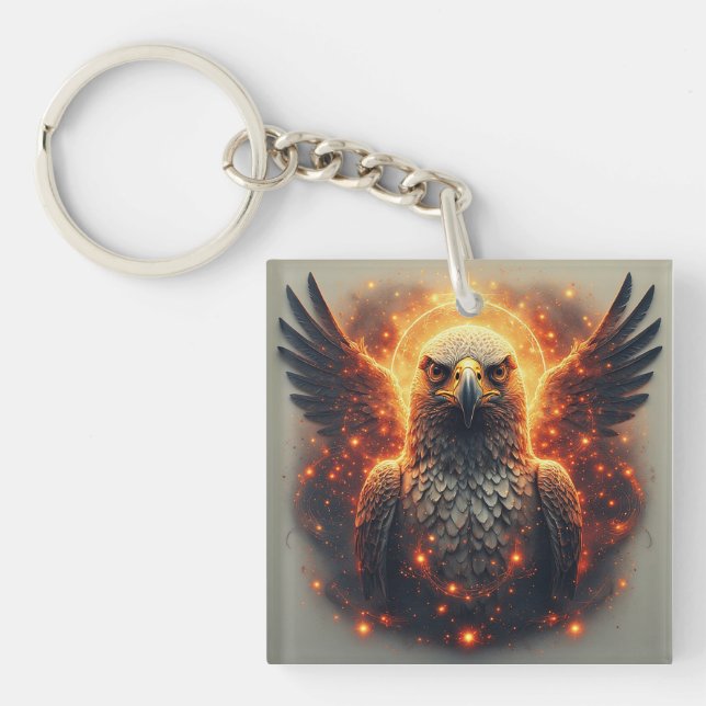 🦅 Cosmic Energy Eagle Vision Charm 🦅 Key Ring (Front)