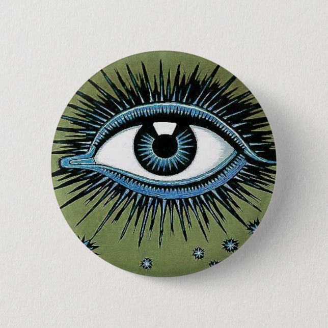 COSMIC EYE 6 CM ROUND BADGE (Front)