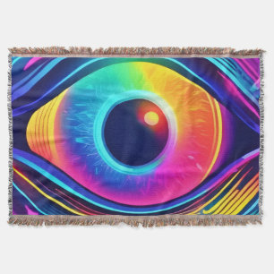 Cosmic Eye of Dreams Throw Blanket