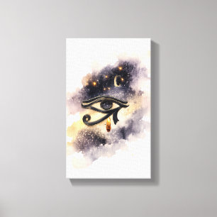 Cosmic Eye of Horus Ancient Egyptian Symbol Canvas Print