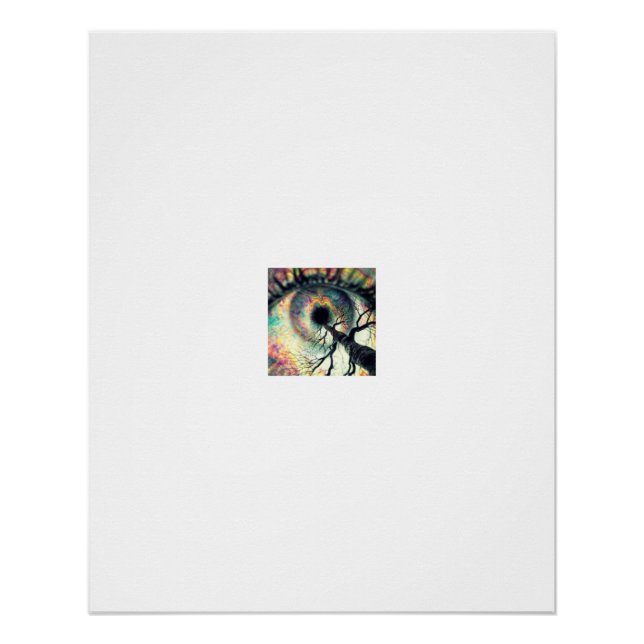 Cosmic Eye Tree Vortex Poster (Front)