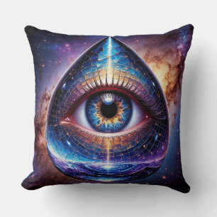 Cosmic Eye Within Teardrop Shaped Galactic Disco Cushion