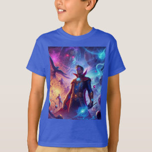 Cosmic Fantasy image printed T-shirt for kids