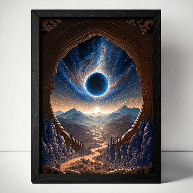 Cosmic Fantasy Space Landscape Poster (Creator Uploaded)