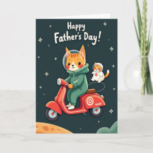 Cosmic Fathers Day Trip Card