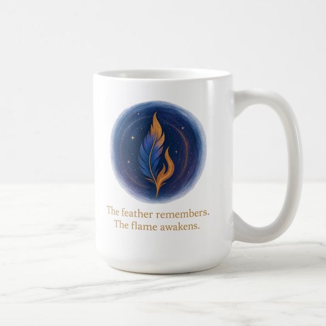Cosmic Feather  Coffee Mug (Right)