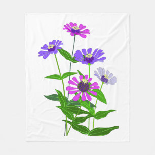 Cosmic Flower Art Fleece Blanket