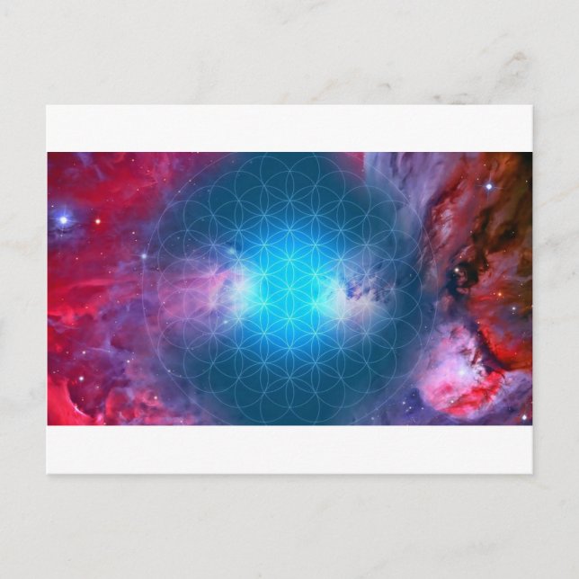 Cosmic Flower of Life Postcard (Front)
