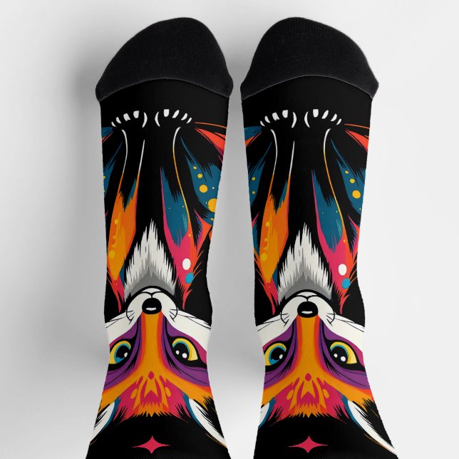Cosmic Fox Socks (Top)