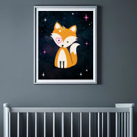 Cosmic Fox Wild One Pink Girl Nursery