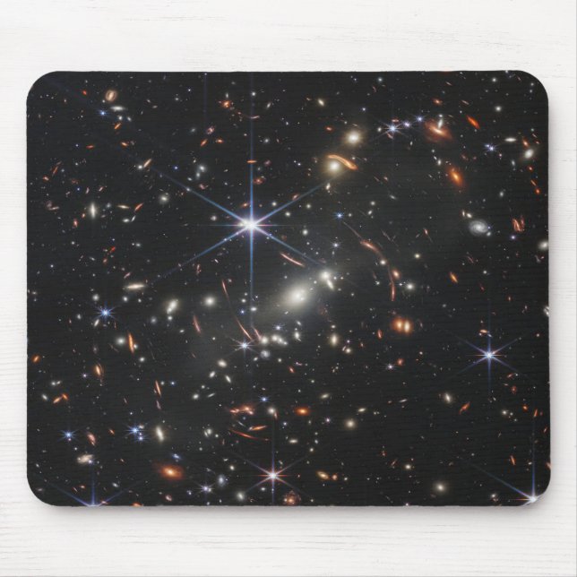 Cosmic Galaxy Cluster Deep Space Desk Mat Mouse Pad (Front)