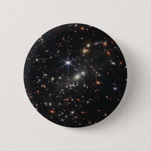Cosmic Galaxy Cluster Deep Space Pinback Button (Front)